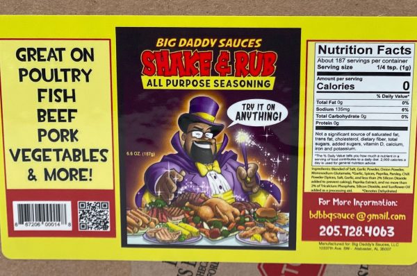 Shake and Rub All purpose seasoning Label Information - Big Daddy Sauces